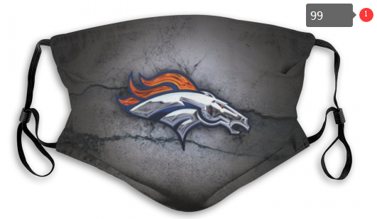 NFL Denver Broncos #7 Dust mask with filter->nfl dust mask->Sports Accessory